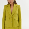 Limonkowa marynarka MONACO damska – lekko taliowany krój