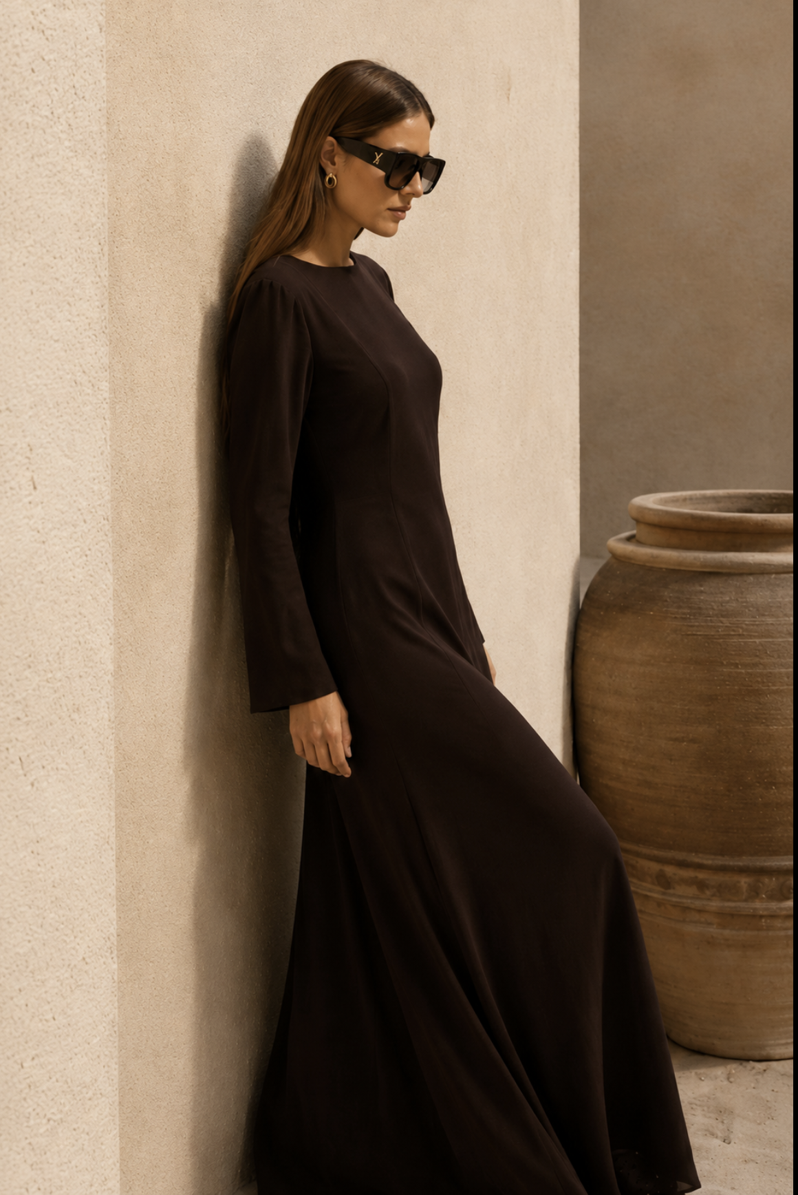 Elegancka długa sukienka maxi